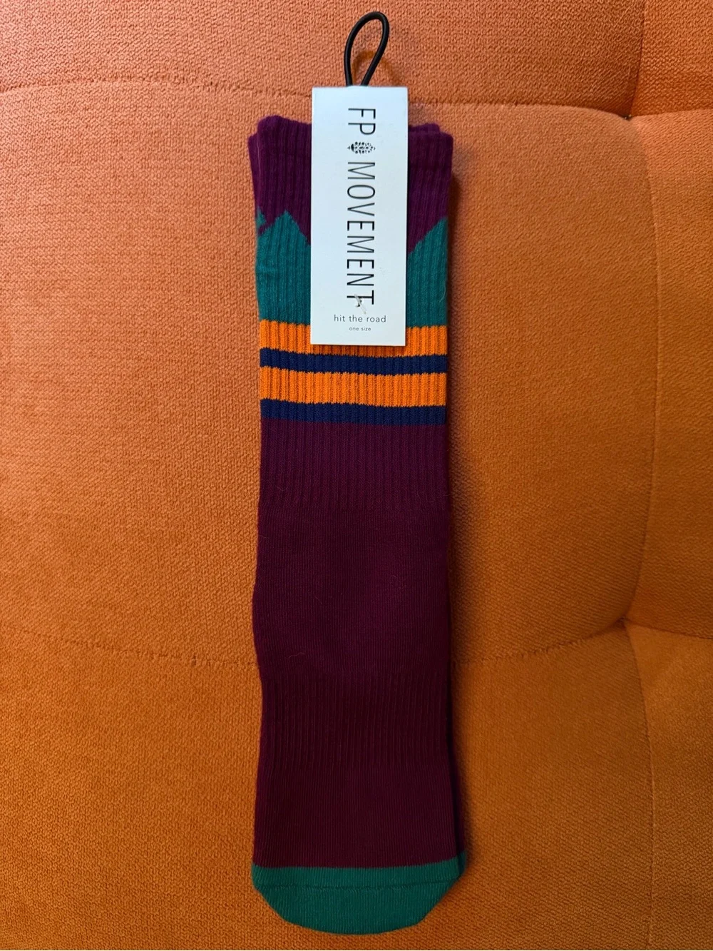FP Movement by Free People Hit The Road Tube Socks RARE Mtn Print One Size NWT